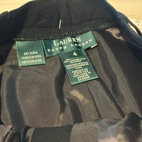 Ralph Lauren Pleated Straight Leg Pants (sz 4) - Picture 9 of 15